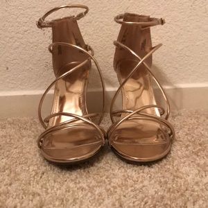 Rosegold Strappy Heels